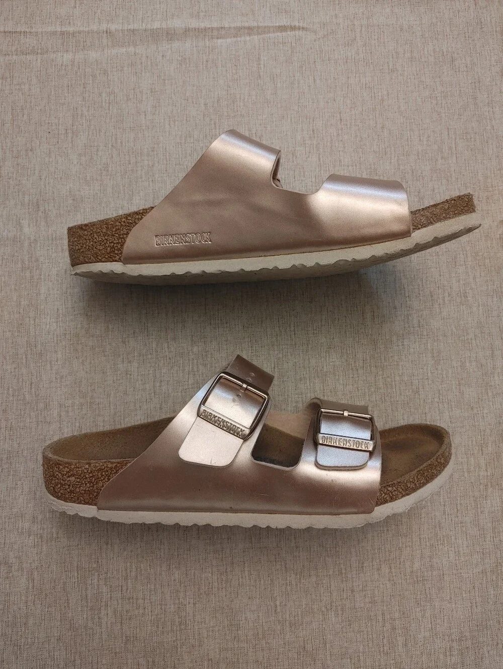 Birkenstock Arizona Kids In Electric Metallic Copper